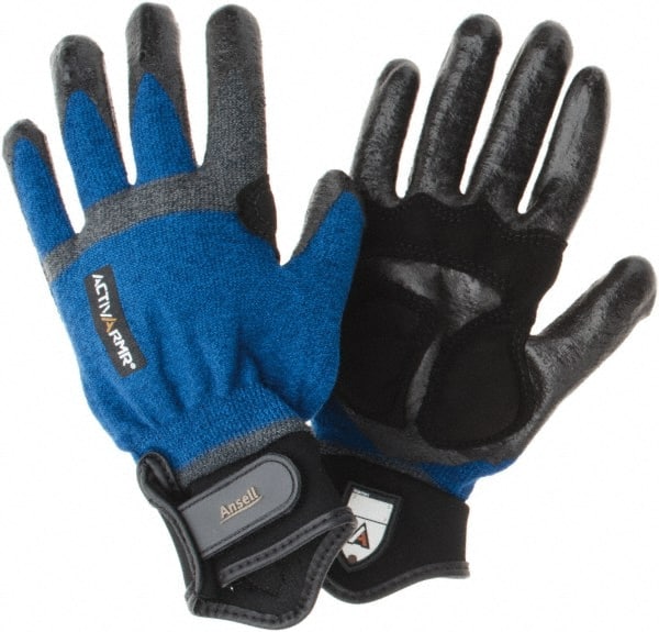 Ansell - Foam Nitrile Work Gloves - Sz. M, Paired - Exact Tooling