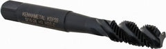 Kennametal - 5/16-24 3 Flute 3B Modified Bottoming Spiral Flute Tap - Vanadium High Speed Steel, Oxide Finish, 2-23/32" OAL, Right Hand Flute, Right Hand Thread, H3, Series GOtap\xAE - Exact Tooling