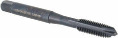 Kennametal - 1/4-28, 3 Flute, Oxide Finish, Vanadium High Speed Steel Spiral Point Tap - Plug Chamfer, Right Hand Thread, 2-1/2" OAL, 16mm Thread Length, 6.48mm Shank Diam, 3B Class of Fit, Series GOtap - Exact Tooling