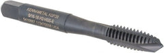 Kennametal - 5/16-18, 3 Flute, Oxide Finish, Vanadium High Speed Steel Spiral Point Tap - Plug Chamfer, Right Hand Thread, 2-23/32" OAL, 17.5mm Thread Length, 8.08mm Shank Diam, 3B Class of Fit, Series GOtap - Exact Tooling