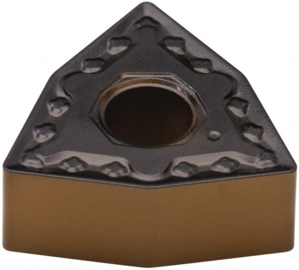 Walter - WNMG542 NM4 Grade WPP30 Carbide Turning Insert - TiCN/Al2O3/TiN Finish, 80° Trigon, 5/8" Inscr Circle, 1/4" Thick, 1/32" Corner Radius - Exact Tooling