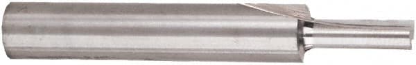 Freud - 3/8" Diam, 1/4" Shank Diam, 3/8" Length of Cut, 2 Flute Double Edge Straight Router Bit - 1-3/4" Overall Length, Solid Carbide - Exact Tooling