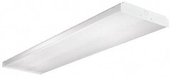 Cooper Lighting - 4 Lamp, 4 Ft. Long, 32 Watt, Surface Mounted, Fluorescent Lamp Wraparound Light Fixture - 120-277 Volt, White, Electronic Ballast - Exact Tooling