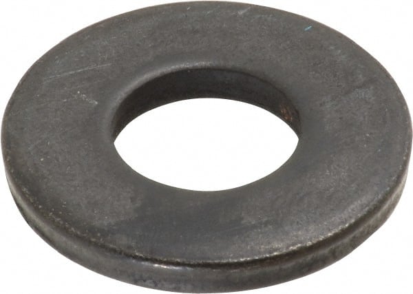 Gibraltar - 5/8" Screw, Steel Standard Flat Washer - 21/32" ID x 1-7/16" OD, 3/16" Thick, Black Oxide Finish - Exact Tooling