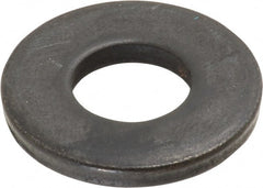 Gibraltar - 5/8" Screw, Steel Standard Flat Washer - 21/32" ID x 1-7/16" OD, 3/16" Thick, Black Oxide Finish - Exact Tooling