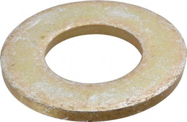 Gibraltar - 1-1/2" Screw, Alloy Steel Structural Flat Washer - 1-9/16" ID x 3" OD, 1/4" Thick, Zinc Yellow Dichromate Finish - Exact Tooling