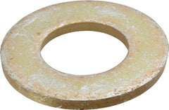 Gibraltar - 1-1/2" Screw, Alloy Steel Structural Flat Washer - 1-9/16" ID x 3" OD, 1/4" Thick, Zinc Yellow Dichromate Finish - Exact Tooling