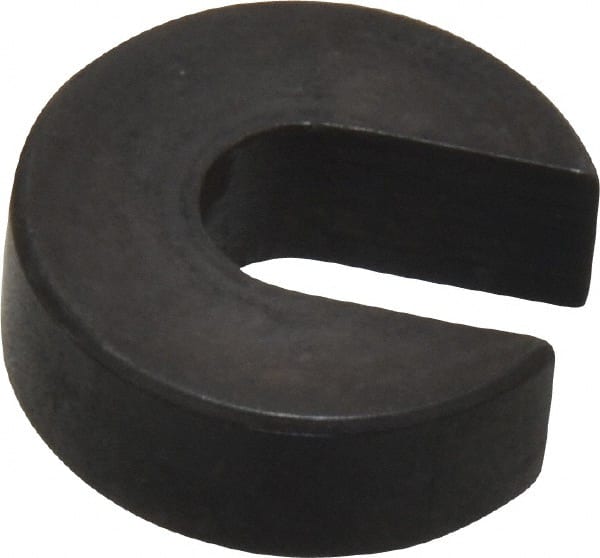 Gibraltar - 1/4" Bolt, 1/4" Thick, Black Oxide Finish, Case Hardened Steel C Washer - Grade 12L14, 9/32" Inside & 3/4" OD - Exact Tooling