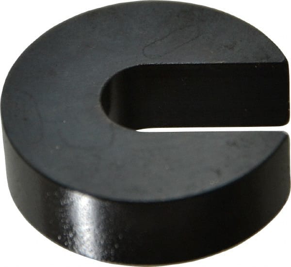 Gibraltar - 5/16 or 3/8" Bolt, 3/8" Thick, Black Oxide Finish, Case Hardened Steel C Washer - Grade 12L14, 13/32" Inside & 1-1/4" OD - Exact Tooling