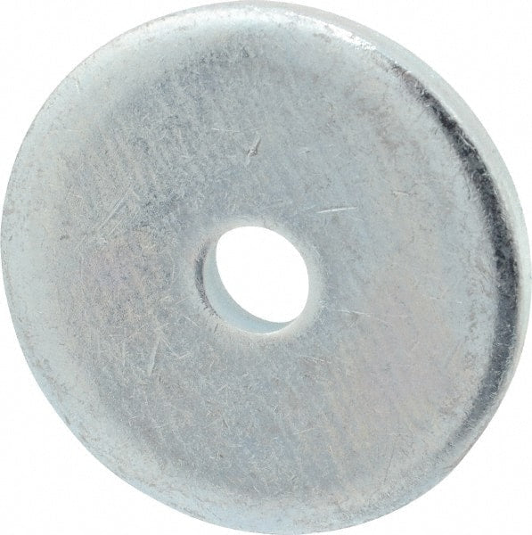Gibraltar - 3/8" Screw, Steel Fender Flat Washer - 13/32" ID x 2" OD, 1/4" Thick, Zinc-Plated Finish - Exact Tooling