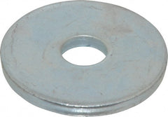 Gibraltar - 5/8" Screw, Steel Fender Flat Washer - 11/16" ID x 2-1/2" OD, 1/4" Thick, Zinc-Plated Finish - Exact Tooling