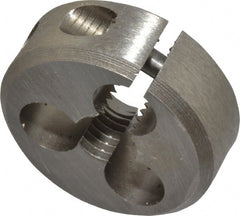 Irwin Hanson - 5/16-24 UNF Thread, 1" Outside Diam Carbon Steel Round Die - 3/8" Thick, Left Hand Thread, Adjustable - Exact Tooling