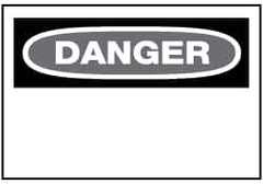 NMC - "Danger", 20" Long x 28" Wide, Aluminum Safety Sign - Rectangle, 0.04" Thick, Use for Accident Prevention - Exact Tooling