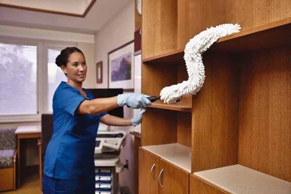 Rubbermaid - Microfiber Duster - 28.4" OAL, White - Exact Tooling