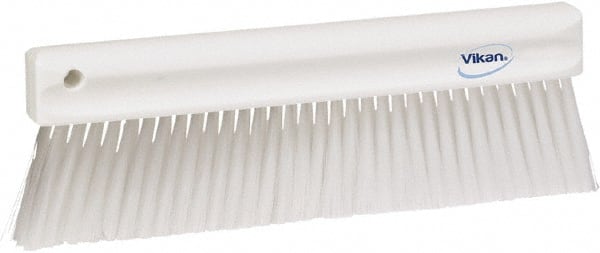 Vikan - Polyester Counter Brush - 2" Bristle Length, 11" Long x 1-1/4" Wide Head, White - Exact Tooling