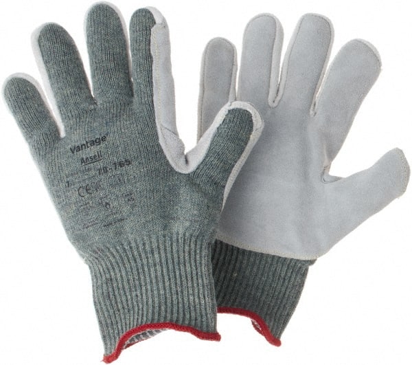 Ansell - Size S, ANSI Cut Lvl A5, Abrasion Lvl 5, Cut Resistant Gloves - Gray - Exact Tooling