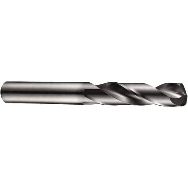 DORMER - 10.2mm 140° Spiral Flute Solid Carbide Screw Machine Drill Bit - Exact Tooling