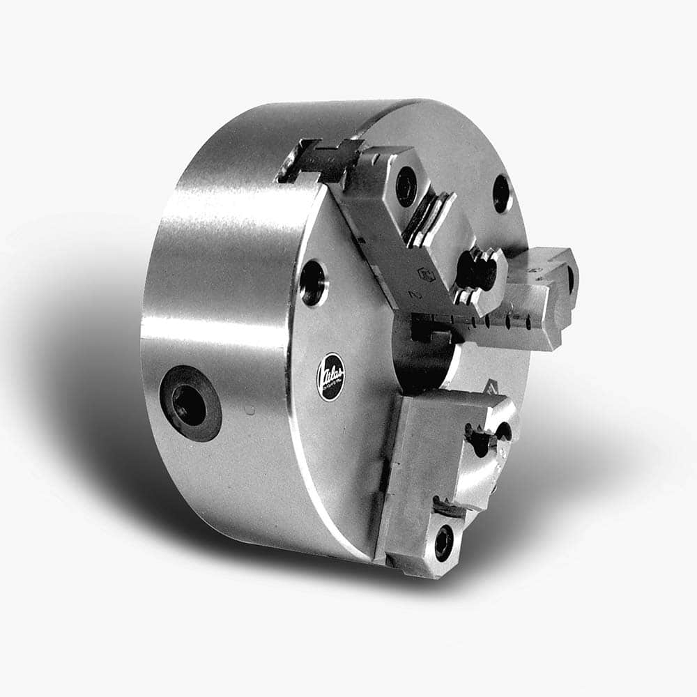 Atlas Workholding - Manual Lathe Chucks; Chuck Type: Self-Centering ; Nominal Chuck Size: 20 ; Number of Jaws: 3 ; Mount: A-8 ; Through-Hole Diameter (Decimal Inch): 5.5100 ; Body Material: Forged Steel - Exact Tooling