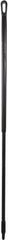 Vikan - 59 x 1-1/4" Fiberglass Squeegee Handle - European Threaded Connection, Black - Exact Tooling