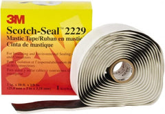 3M - 1" x 10', Black Rubber Electrical Tape - 125 mil Thick - Exact Tooling