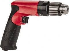 Sioux Tools - 3/8" Keyed Chuck - Pistol Grip Handle, 2,600 RPM, 11.8 LPS, 25 CFM, 0.6 hp - Exact Tooling