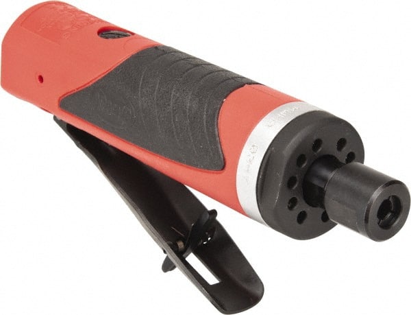 Sioux Tools - 1/4" Collet, Straight Handle, Straight Air Die Grinder - 12,000 RPM, Front Exhaust, 29.67 CFM, 1 hp, 6.21 bar, 1/4 NPT - Exact Tooling