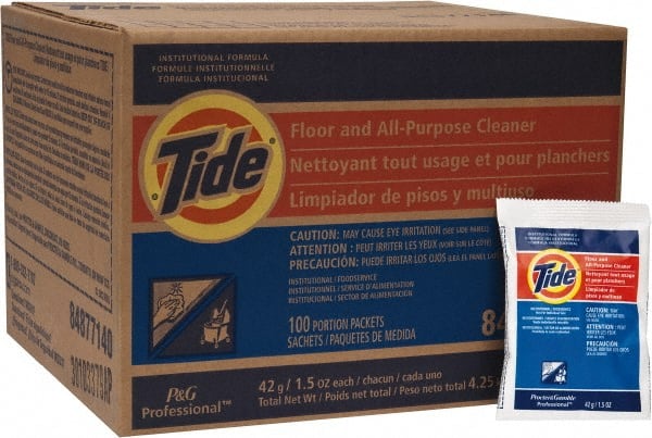 Tide - Packet Cleaner - Use on Fiberglass, Linoleum, Plastic, Stainless Steel, Wood - Exact Tooling
