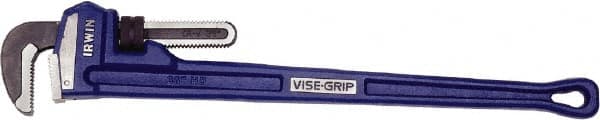 Irwin - 36" Cast Iron Straight Pipe Wrench - 5" Pipe Capacity - Exact Tooling