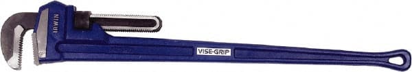 Irwin - 48" Cast Iron Straight Pipe Wrench - 6" Pipe Capacity - Exact Tooling