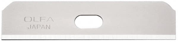 Olfa - 10 Piece Steel Safety Blade - 1-15/16" OAL - Exact Tooling