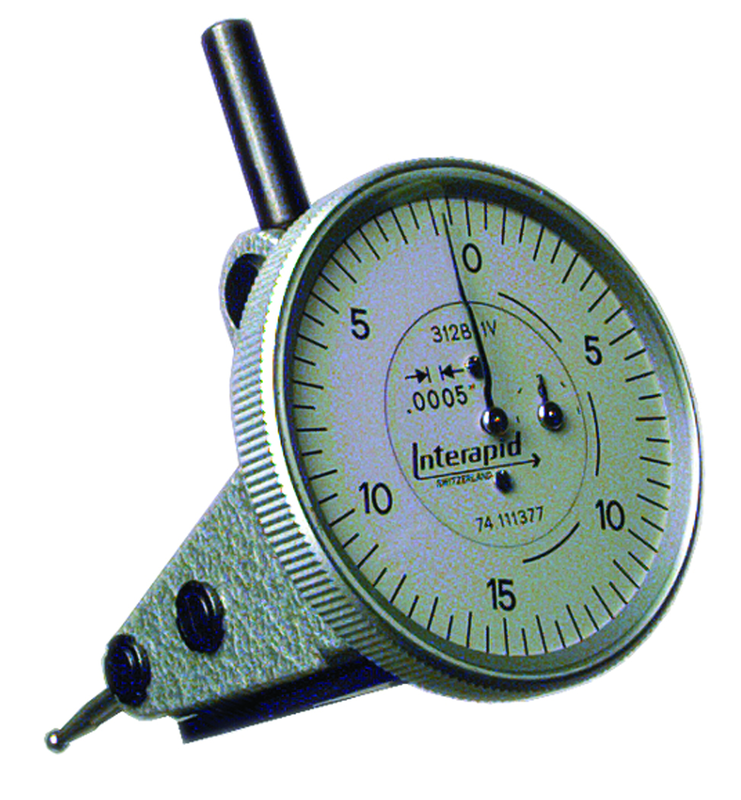 .060 Range - .0005 Graduation - Vertical Dial Test Indicator - Exact Tooling