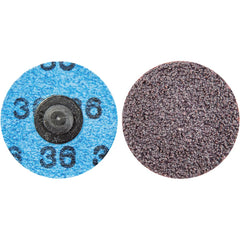 Norton - 1-1/2" 36 Grit Aluminum Oxide Quick Change Disc - Exact Tooling