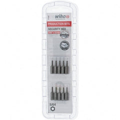 Wiha - 25mm Hex Screwdriver Bit - 1/4" Drive, 1" OAL - Exact Tooling