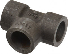 Made in USA - Size 3/8", Class 3,000, Forged Carbon Steel Black Pipe Tee - 3,000 psi, Socket Weld End Connection - Exact Tooling