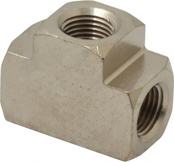 Value Collection - 1/8" Internal Pipe, Brass Union Tee - FNPT - Exact Tooling