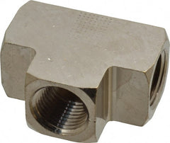 Value Collection - 1/2" Internal Pipe, Brass Union Tee - FNPT - Exact Tooling