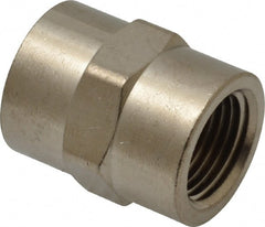 Value Collection - 3/8" Internal Pipe, Brass Coupling - FNPT - Exact Tooling