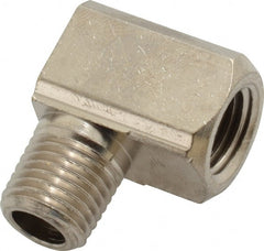 Value Collection - 1/4" Internal Pipe, Brass 90° Street Elbow - FNPT x MNPT - Exact Tooling