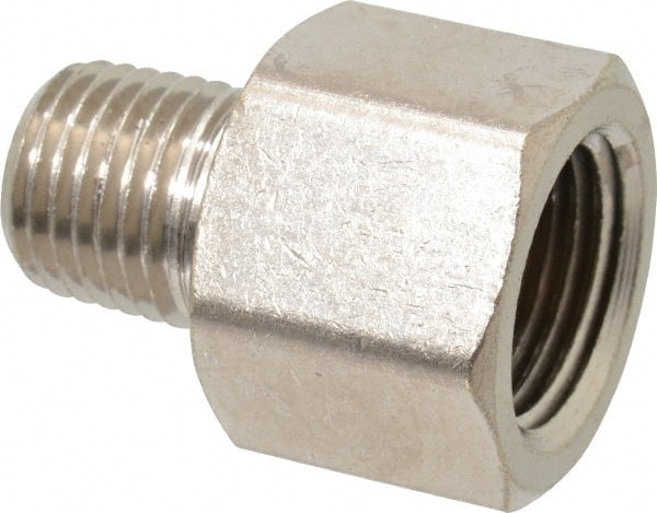 Value Collection - 3/8 x 1/4" Internal Pipe, Brass Adapter - FNPT x MNPT - Exact Tooling