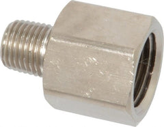 Value Collection - 1/2 x 1/4" Internal Pipe, Brass Adapter - FNPT x MNPT - Exact Tooling