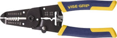 Irwin - Wire & Cable Strippers; Type: Wire Stripper/Cutter/Crimper ; Maximum Capacity: 10 AWG ; Minimum Wire Gage: 24 AWG ; Minimum Wire Size (mm): 0.51 ; Maximum Wire Size (mm): 2.59 ; Overall Length (mm): 178 - Exact Tooling