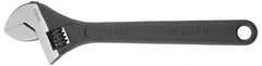 Irwin - 1-3/4" Jaw Capacity, 15" Standard Adjustable Wrench - Chrome Vanadium Steel, Chrome Finish - Exact Tooling