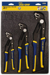 Irwin - 3 Piece GrooveLock Plier Set - Comes in Storage Tray - Exact Tooling