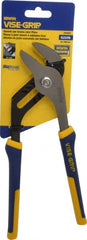 Irwin - 10" OAL, 2-3/4" Max Capacity, 7 Position Groove Joint Tongue & Groove Pliers - Smooth Straight Jaws, Straight Head, ProTouch Handles - Exact Tooling
