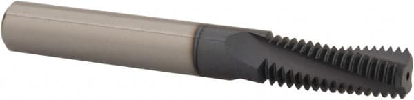 Carmex - 7/16-20 UNF, 0.312" Cutting Diam, 3 Flute, Solid Carbide Helical Flute Thread Mill - Internal Thread, 0.83" LOC, 2-1/2" OAL, 5/16" Shank Diam - Exact Tooling