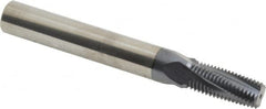 Carmex - 1-1/8 - 18 to 1-5/8 - 18 UNEF, UNF, 0.445" Cutting Diam, 4 Flute, Solid Carbide Helical Flute Thread Mill - Internal Thread, 1.03" LOC, 4" OAL, 1/2" Shank Diam - Exact Tooling