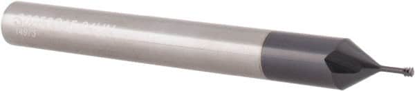 Carmex - #1-72 Thread, 1/4" Shank Diam, TiAlN Coating, Solid Carbide Straight Flute Thread Mill - 3 Flutes, 2-1/2" OAL - Exact Tooling