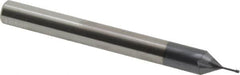 Carmex - #0-80 UNF, 0.045" Cutting Diam, 3 Flute, Solid Carbide Helical Flute Thread Mill - Internal Thread, 0.16" LOC, 2-1/2" OAL, 1/4" Shank Diam - Exact Tooling