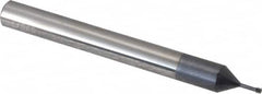 Carmex - M2x0.40 Metric Coarse, 0.061" Cutting Diam, 3 Flute, Solid Carbide Helical Flute Thread Mill - Internal Thread, 0.18" LOC, 2-1/2" OAL, 1/4" Shank Diam - Exact Tooling