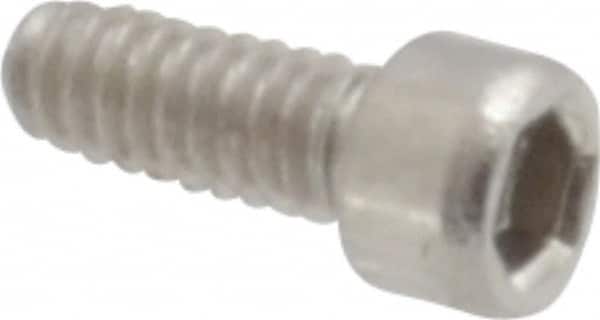 Value Collection - #0-80 UNF Hex Socket Drive, Socket Cap Screw - Grade 18-8 Stainless Steel, Uncoated, 5/32" Length Under Head - Exact Tooling